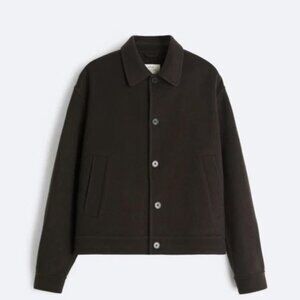 Zara Origins Two Faced Short Wool Jacket Size Medium